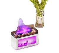 Mini-cheminée diffuseur d'arômes, humidification d'intérieur, éclairage coloré, blanc