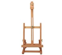 Mini Chevalet de Table en Bois de Base avec Cadre en H, Chevalet D'art de Bureau en Bois de Hêtre Robuste Réglable, Support de Chevalet de Table de Peinture et D'affichage Portable pour Adultes, Début