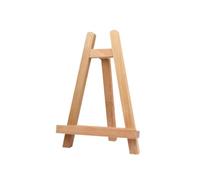 Mini Chevalet en Bois Beige pour Artistes et Étudiants, Trépied Stable | Hêtre, Forme A et Trépied, pour Œuvres et Photographies, Portable, Usage Table