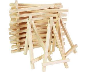 Mini chevalet en bois - Parfait pour les activités manuelles des enfants et les petites toiles - 20 pièces