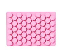 Mini Chocolate Mold - 55 Cavity Silicone Round Cylinder | Soap Craft | Wax Seal Moulds - Silicone 55 Cavity Round Cylinder | Candy Chocolate Soap | Handmade Crafts For Fondant Biscuits
