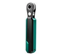 Mini liquet réversible à 36 dents avec liquet coudée avec entraînement hexagonal de 6,35 mm, 2 embouts pour mécaniciens de moto dans les espaces restreints