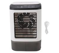 Mini-climatiseur, 12 W, réservoir d'eau de 900 ml, alimenté par USB, humidification, brumisation, climatiseur portable pour la maison, le bureau ou le bureau
