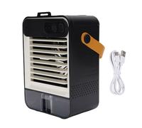 Mini climatiseur- 3 vitesses, humidificateur 100ml, silencieux - pour bureau et voyage - Noir
