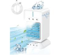 Mini Climatiseur Mobile - ZGEER - Refroidisseur d'air - 3 Modes - 3 Vitesses - Oscillation 90°