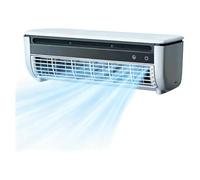 Mini climatiseur mural sans perçage pour la maison avec 3 vitesses, mini climatiseur avec télécommande, refroidissement rapide pour chambre à coucher, maison, cuisine (A)