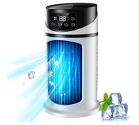 Mini climatiseur portable - 3 en 1 - 6 vitesses - Refroidisseur d'air - Humidificateur - Purificateur - USB