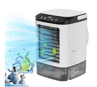 Mini Climatiseur portable 900ML - Rafraîchisseur d'air - 3 vitesses - Feuilles en haut et en bas - silencieux et portable-Veilleuse