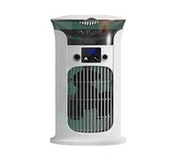 Mini climatiseur portable, rafraîchisseur d'air évaporatif USB, 3 vitesses, sans tuyau d'évacuation, silencieux, idéal pour la maison, le bureau ou une chambre, réservoir d'eau de 880 ml (Blanc)