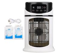 Mini climatiseur portable, refroidisseur multifonctionnel mobile, ventilateur, refroidissement par eau pour le bureau et la maison