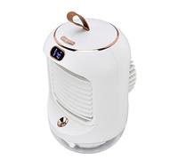 Mini Climatiseur Usb Secouant la Tête Veilleuse Ventilateur Humidification Petits Ventilateurs (WHITE)