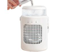 Mini climatiseurs portables,600 ml Grand réservoir d'eau,3vitesse,8 000 mAh grand,Réglage vertical à 180°,Maison et Voyage,Blanc