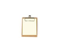 Mini clipboard kraft 13 x 10 cm