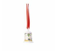 Mini Cloche en Porcelaine 2024 - Lumières de Noël - 5 cm