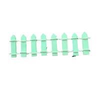 Mini clôture 10 pièces Pour Les Jardins,Les Pots De Fleurs | Micro ornements de paysage, petite clôture de jardinage en bois, petite décoration(Green)