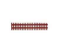 Mini Clôture Décorative de Noël en Bois, 90x30x21x2 cm, Rouge, avec LED, à