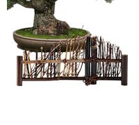 Mini clôture tressée décorative de bureau style japonais | Clôture de jardin miniature artisanale pour la maison, jardin féérique, cérémonie de thé, maison de poupée, bonsaï