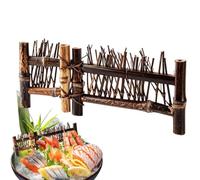 Mini clôture tressée décorative de bureau style japonais | Clôture de jardin miniature artisanale pour la maison, jardin féérique, cérémonie de thé, maison de poupée, bonsaï