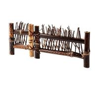 Mini clôture tressée décorative de bureau style japonais | Clôture de jardin miniature artisanale pour la maison, jardin féérique, cérémonie de thé, maison de poupée, bonsaï
