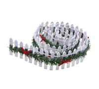 Mini clôtures résistantes pour Mini sapins de, Accessoires Amusants pour Village de, adaptés à Une Utilisation intérieure et extérieure, Maison, Jardin, fête, sans lumières LED (3 (B, 90x5x1cm)