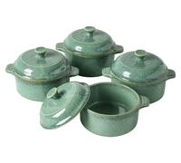 Mini cocotte, ensemble de 4 ramequins en céramique, capacité de 480 ml