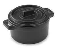 Mini Cocotte Mélamine Noire avec Couvercle Ø 10 à 14 cm Pujadas 6 G