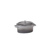 Mini cocotte ovale grise en fonte - TomPress