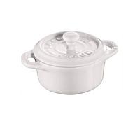 Mini cocotte redonda de cerâmica da Staub - Branco