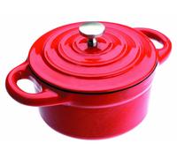 Mini-cocotte ronde, de 10 x 4,5 cm, en fonte, compatible avec les plaques à induction
