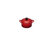Mini-Cocotte Ronde En Fonte Émaillée 10 cm Cerise