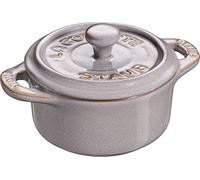 Mini cocotte ronde gris antique 10 cm