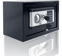 Mini coffre-fort pour la maison, 22 litres. Coffre-fort ignifuge, étanche, électrique avec batterie, serrure de sécurité et fonctions d'alarme. Coffre-fort en acier, coffre-fort à encastrer, mini-coff