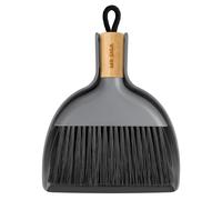 Mini coffret de lingettes en métal avec manche en bambou, couleur gris