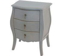 Mini commode 3 tiroirs Murano taupe - Amadeus - Gris - Bois Gris G
