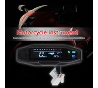 Mini Compteur De Vitesse Universel Pour Moto, Odomètre, Tachymètre, Compteur De Carburant, Écran Lcd Rétro-Éclairé, Carburateur À Injection Électrique Numérique