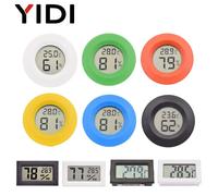 Mini Compteur Numérique LCD de Température et d'Humidité, Détecteur de Capteur Domestique, Jauge de Mesure Therye.com, Hygromètre d'Niket d'Extérieur Square Black