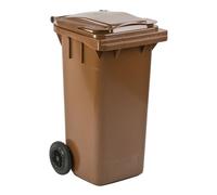 Mini conteneur 120 litres, Couleur:Marron