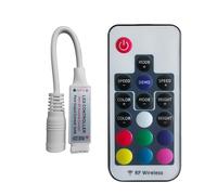 Mini contrôleur de gradation LED RVB polychrome 12 A 3 canaux avec télécommande infrarouge 17 touches adapté for bande lumineuse DC 5 V 12 V 24 V 5050 2835