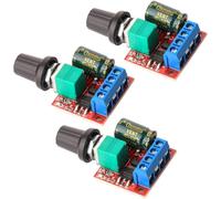 Mini contrôleur de vitesse PWM pour moteur à courant continu, Module de commutation réglable de vitesse DC 5V-35V 5A, régulateur de tension Variable 6V 12V 24V 3 pièces 3pcs
