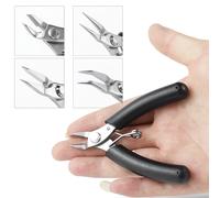Mini coupe-fil multi-styles, pince diagonale, petite coupe, pince électronique, fils isolants, poignée en caoutchouc, modèle d'outils à main, bricolage Round nose pliers