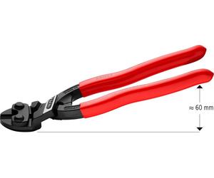 Mini-coupeur de boulons L.200mm pour fil piano- KNIPEX tête inclinée