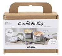 Mini Craft Kit Candle Making, cream, off white, Soy candles, 1 pack, Mulricolour