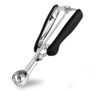 Mini Cuillère à glace 3cm, TJ POP Petite Cuillère à Glace en Acier Inoxydable avec Gâchette et Poignée Confortable pour Boule à Glace, Pâtisserie, Boule à Melon