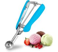 Mini cuillère à glace et biscuits 25 mm en inox bleu