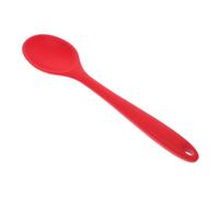 Mini Cuillère à Mélanger en Silicone Rouge pour Riz et Aliments | Surface Lisse sans Bavures, Protège les Ustensiles, Nettoyage Facile, Maison, Hôtel, Parents de Tout-petits et Restauration