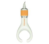 Fiskars Cutter de précision à lame pivotante pour droitiers et gauchers 17,6 cm Acier/Plastique Blanc