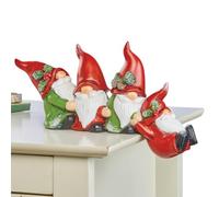 Mini Décorations Festives et Gnomes de Noël Décoration nain en résine | Décoration statuette gnome décorative Pour Salon Table Entrée Maison Intérieur Fêtes de Fin d'Anné