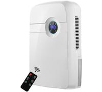 Mini déshumidificateur ZELURXX, compact, silencieux, 2,5 L, avec télécommande, contrôle intelligent de l'humidité, surface de 20 m², pour les petites pièces, blanc