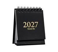Mini Desk Calendar Desktop Standing Calendar Monthly Task Organizer | Thick Paper Monthly Desk Calendar 10.2x7.6x5.7cm, For Home Office Reading Study Task Exercise Workout Party Birthday Travel