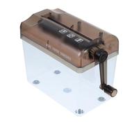 Mini Destructeur de Documents Manuel A4 en ABS Noir sans Électricité | Manivelle Pratique, Bac Transparent Corbeille, Protège les Informations Privées, Adapté aux Enveloppes et Offres de Cartes